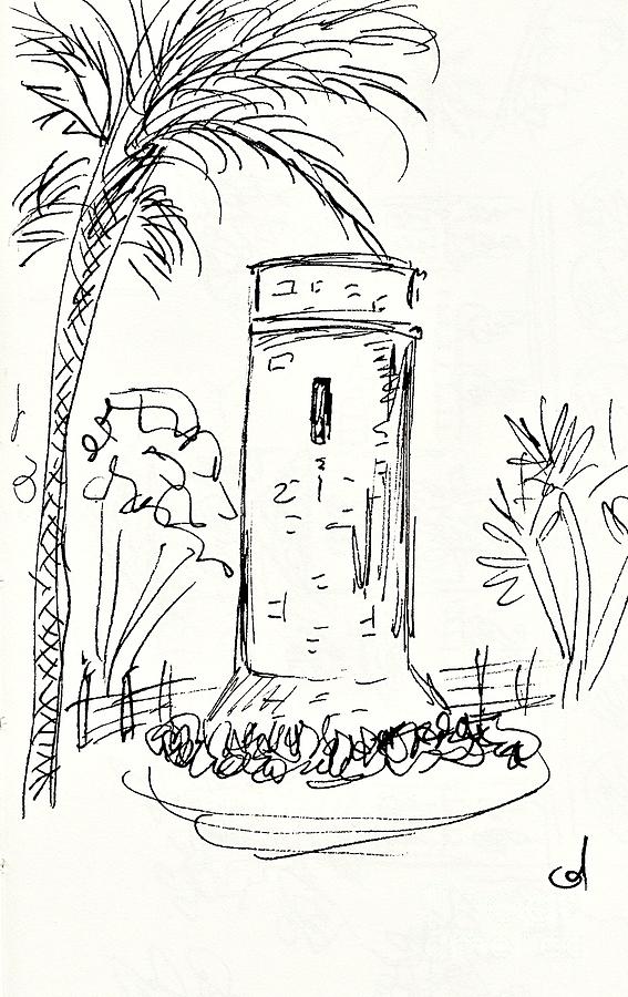 Torre Bermeja in Benalmadena Drawing by Chani Demuijlder