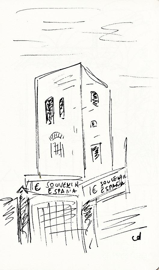 Torre de los Molinos Drawing by Chani Demuijlder