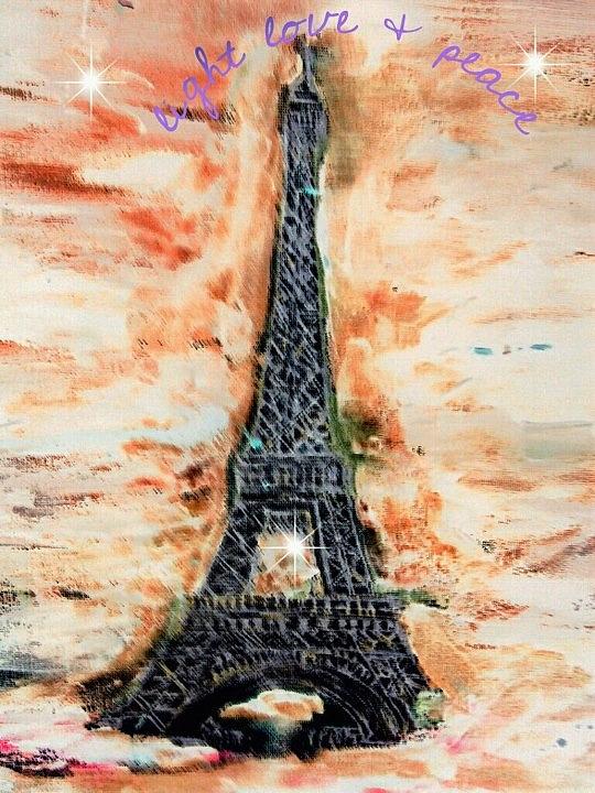 Torre Eiffel Painting by Patxi Garrido