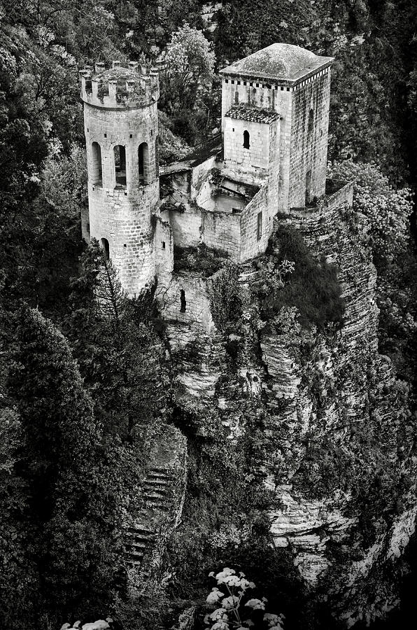 Castle Photograph - Torretta Pepoli BW by RicardMN Photography