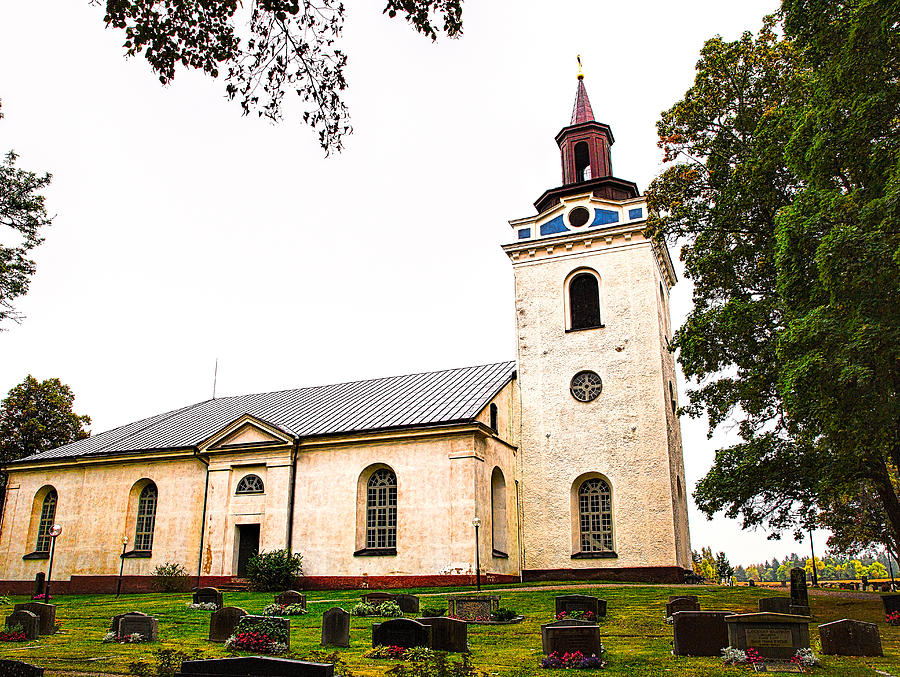 Torstuna kyrka HDR - Church of Torstuna Photograph by Leif Sohlman