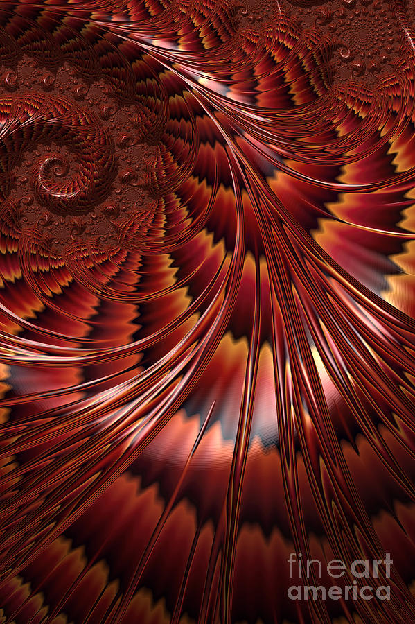 Abstract Digital Art - Tortoiseshell Abstract by John Edwards