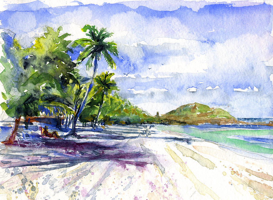 Tortola British Virgin Islands Painting by John D Benson