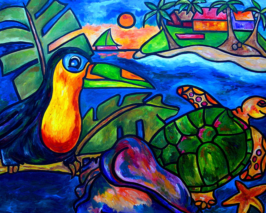 Tortuga Eco Tour Painting by Patti Schermerhorn