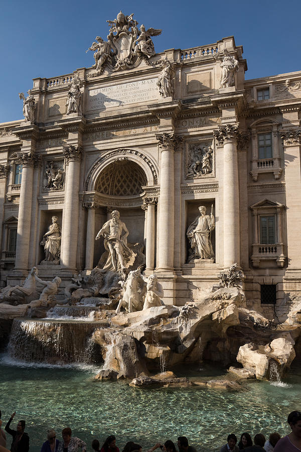 Toss a Coin to Return - Trevi Fountain Rome Italy Photograph by Georgia Mizuleva