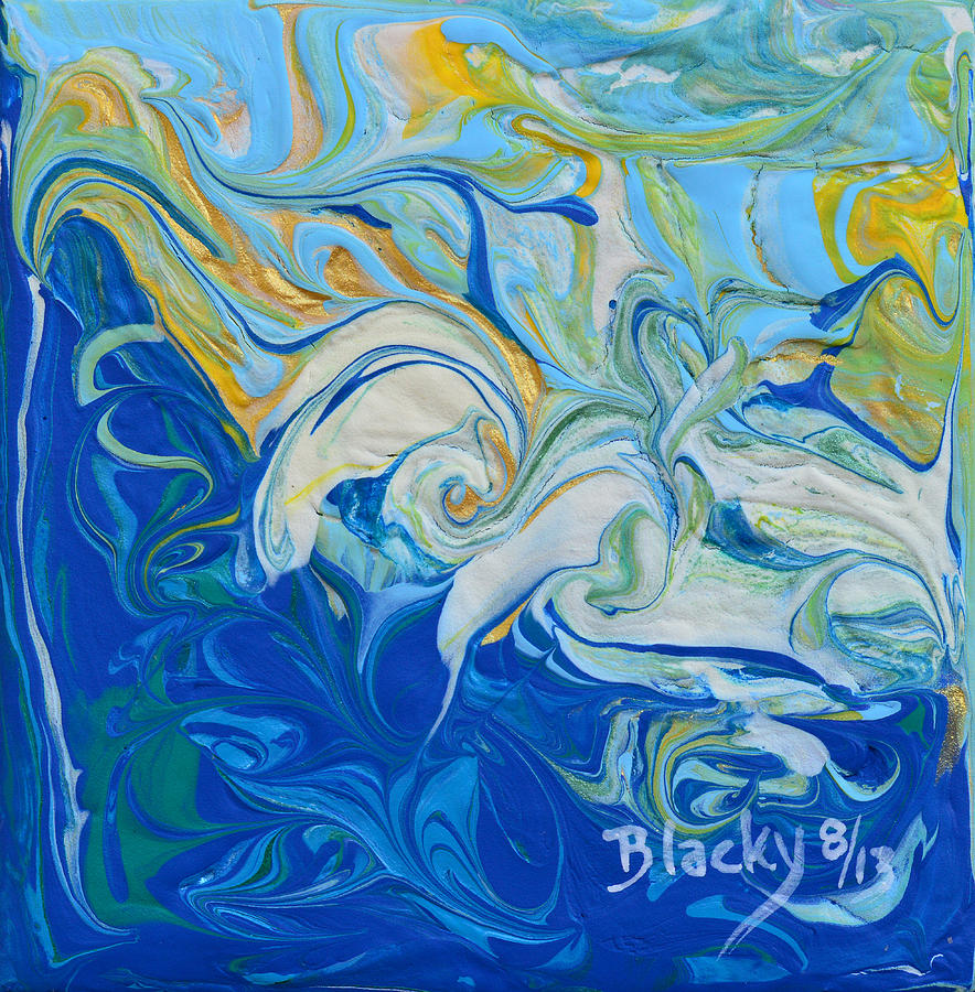 Tossed In The Waves Painting by Donna Blackhall