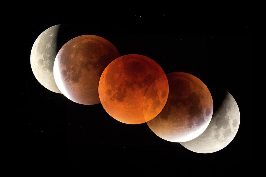 Total Lunar Eclipse 2015 Photograph by Dr Juerg Alean/science Photo ...