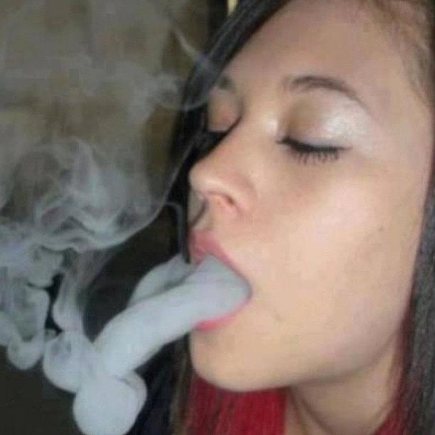 Smoking Photograph - Totally Looks Like This Chick Is by Kieffer Meridew