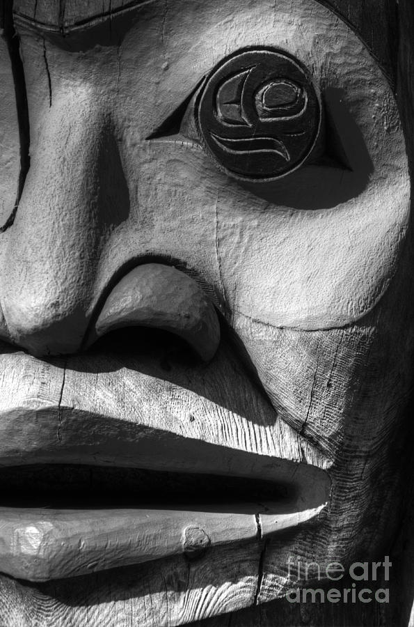Black And White Photograph - Totem 3 by Bob Christopher