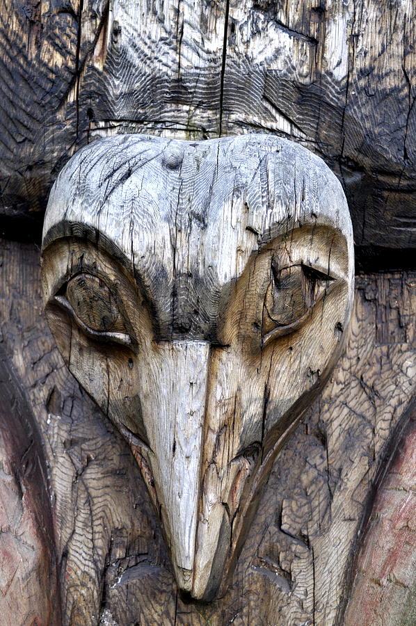 Totem Face Photograph by Cathy Mahnke