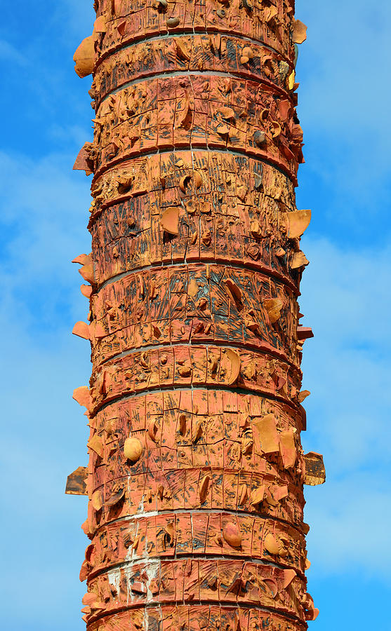 Totem in old San Juan Photograph by Songquan Deng