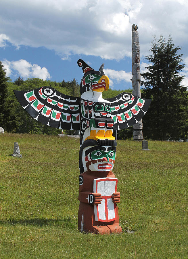 Totem Pole, Canada Photograph by Nancy Sefton