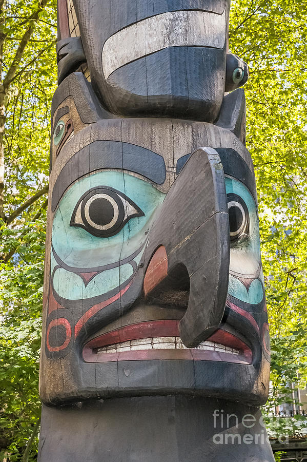 Totem Pole in Seattle  Photograph by Bryan Mullennix