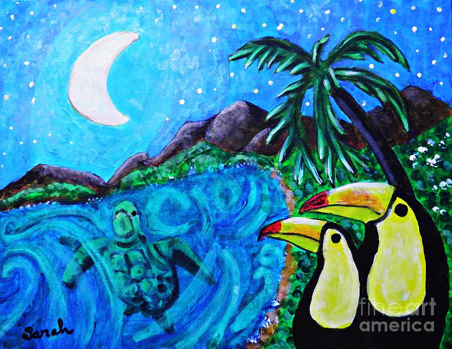 Toucan Bay Painting by Sarah Loft
