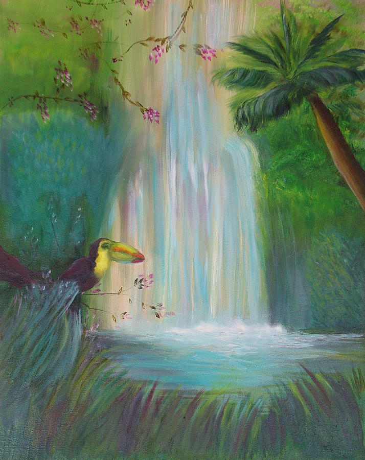 Toucan Painting - Toucan by Leona Borge