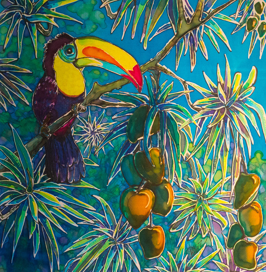 Toucan Tango for Mango Painting by Kelly Smith