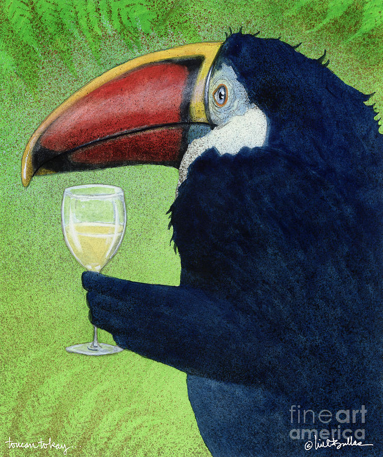 Toucan Tokay... Painting by Will Bullas