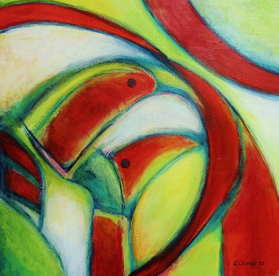 Bird Painting - Toucan Tropics by Lou Cicardo