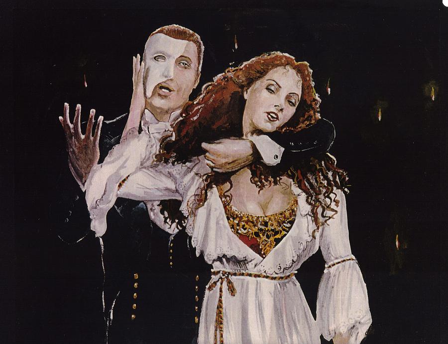 The Phantom Of The Opera Painting - Touch Me Trust Me by Steven Fraser