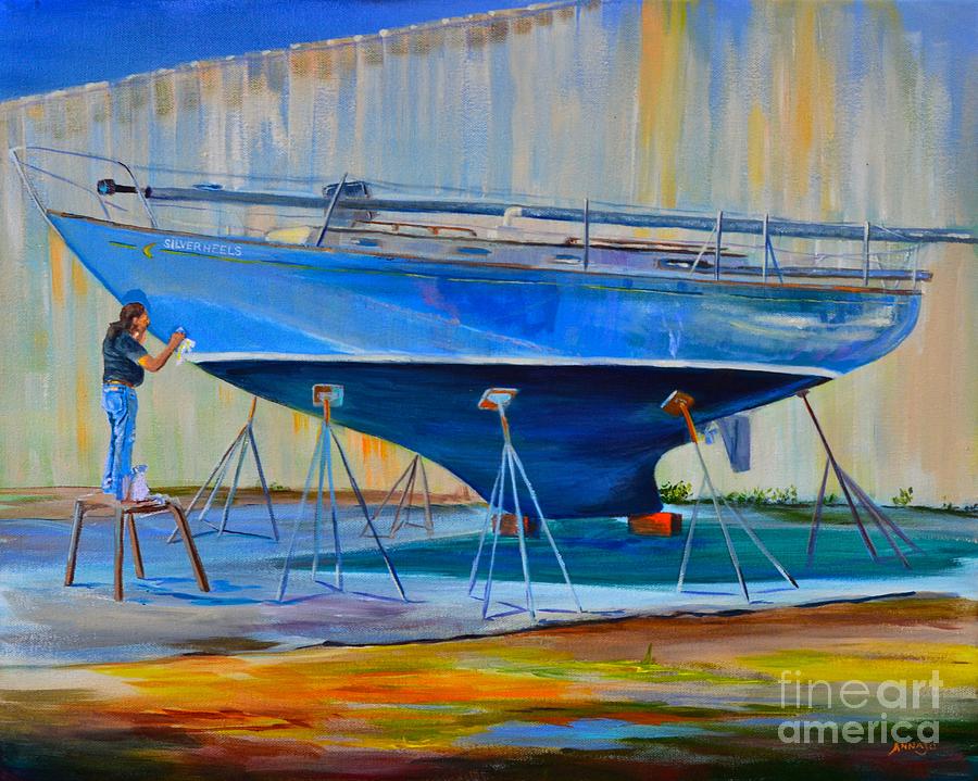 Transportation Painting - Touch up SilverHeels by AnnaJo Vahle