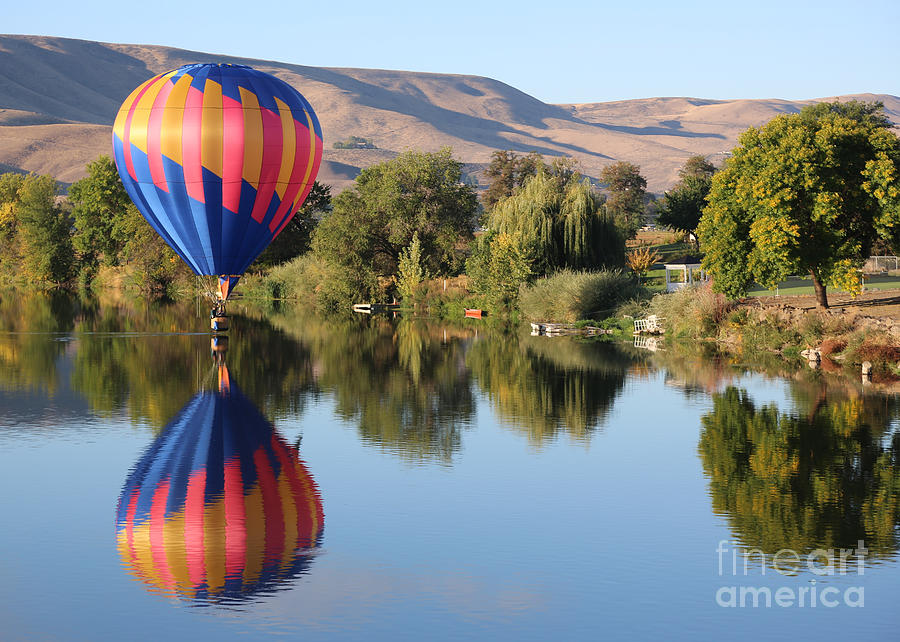 Touchdown on the Yakima River Photograph by Carol Groenen