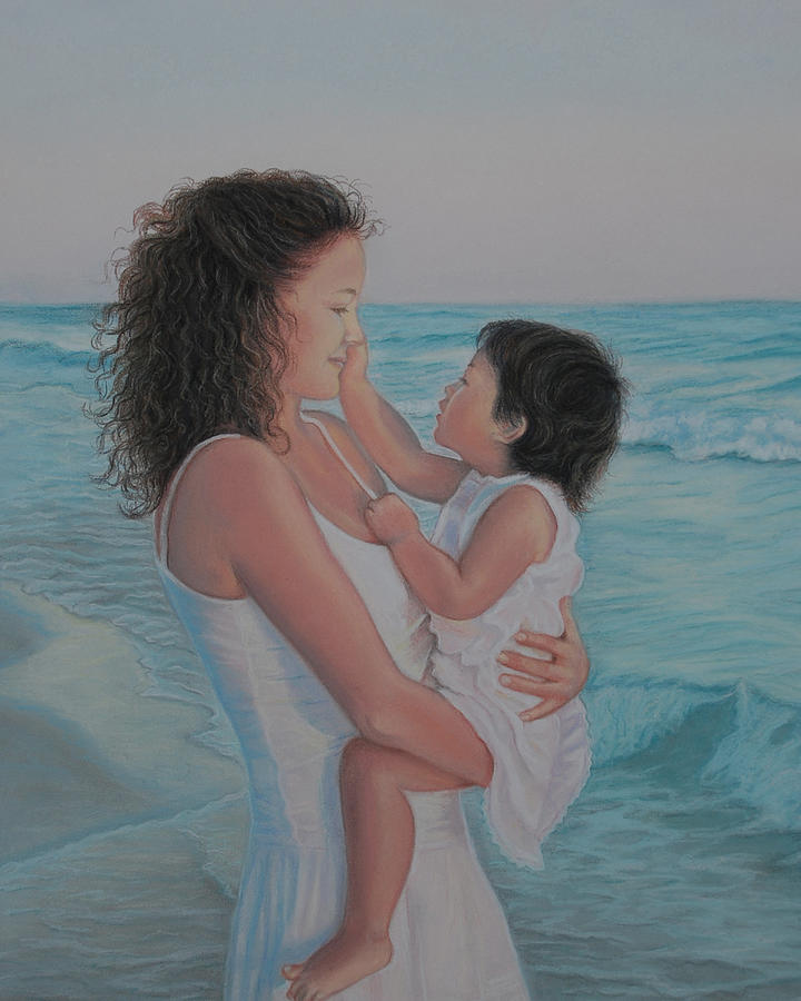 Touched by an Angel Pastel by Holly Kallie