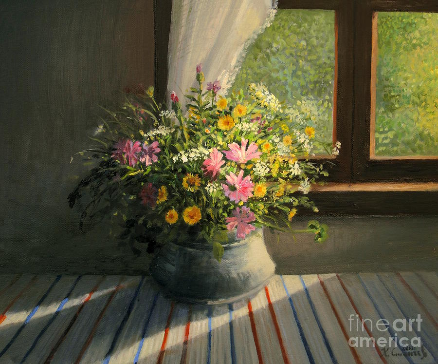 Flower Painting - Touched By The Sun by Kiril Stanchev