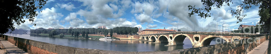 Toulouse France Arch Bridge Pont Neuf Sud Photograph by David Zanzinger