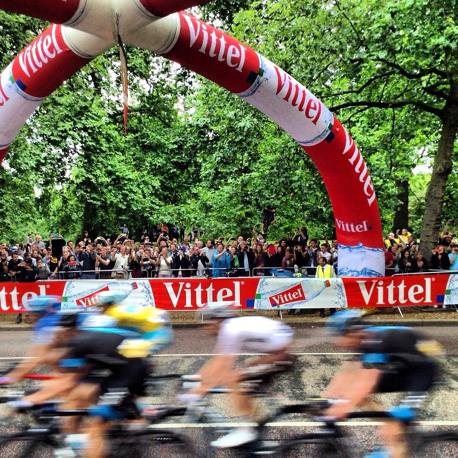 Sports Photograph - Tour De France 2014 by Geoffrey Ward