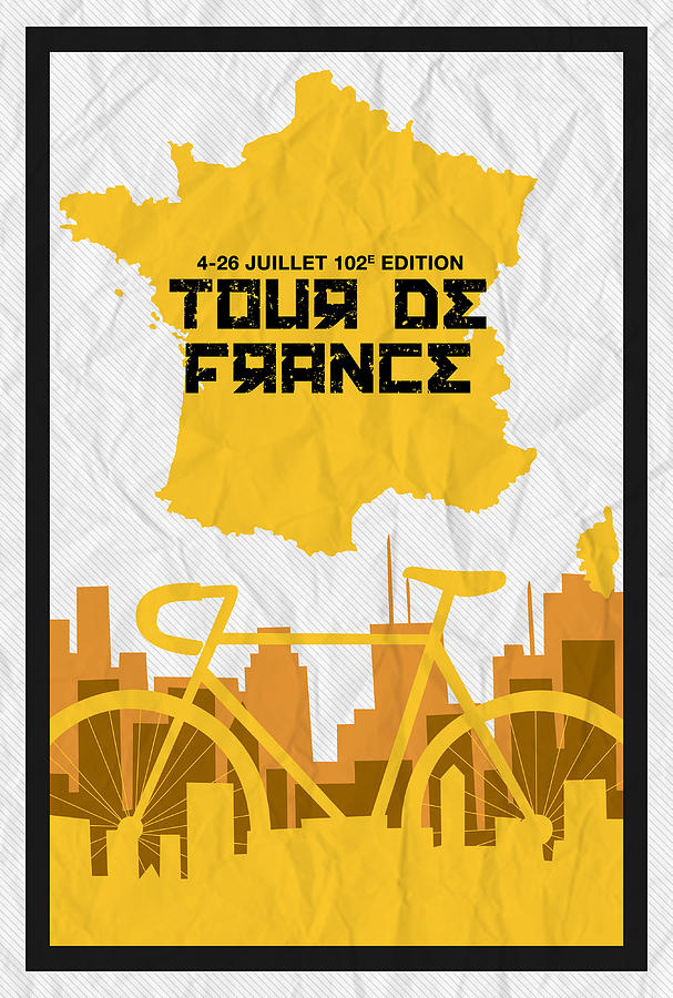 Tour De France 2015 Minimalist Poster Digital Art