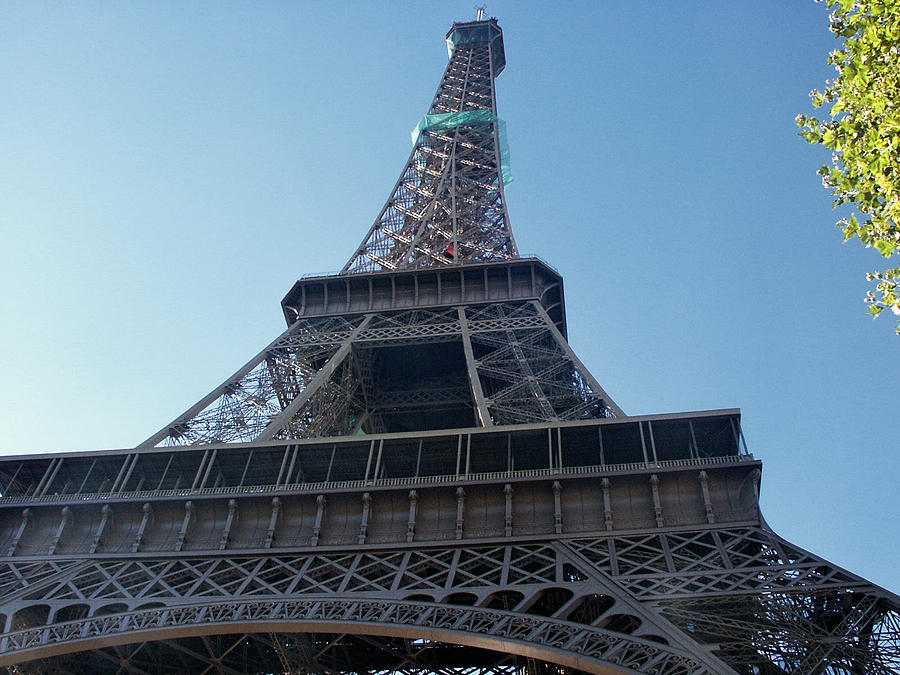 Tour Eiffel From Below - Paris - France Photograph by Bruce Friedman