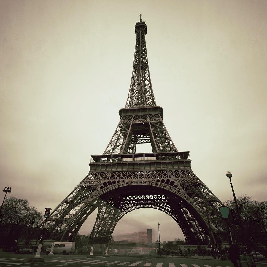 Tour Eiffel Of Paris, Vintage Photograph by Zodebala