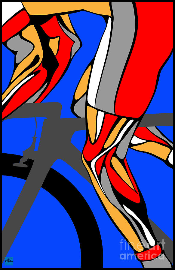 Tour De France Painting - Tour Legs by Sassan Filsoof
