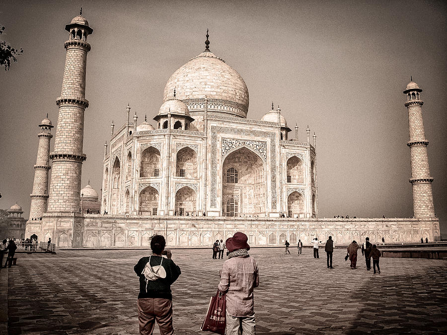 Touring the Taj Photograph by Scott Wyatt