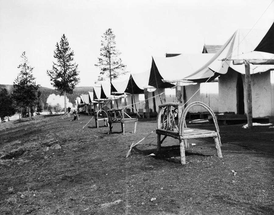 Yellowstone National Park Photograph - Tourist Lodging, 1903 by Granger