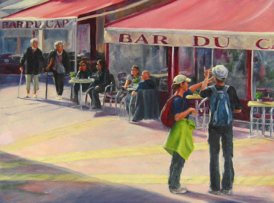 Tourists Painting by Connie Schaertl