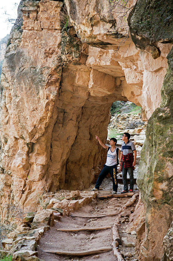 Tourists In The Grand Canyon Photograph by Science Photo Library Tourists In The Grand Canyon Photograph by Science Photo Library