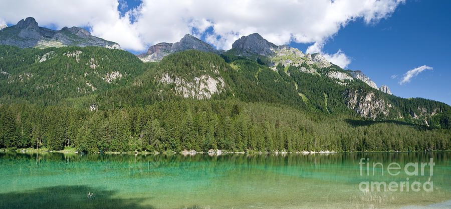 Tovel lake panorama Photograph by Antonio Scarpi