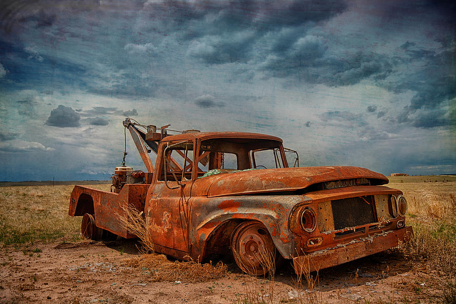 Tow Truck Days Gone By Photograph by Elin Skov Vaeth