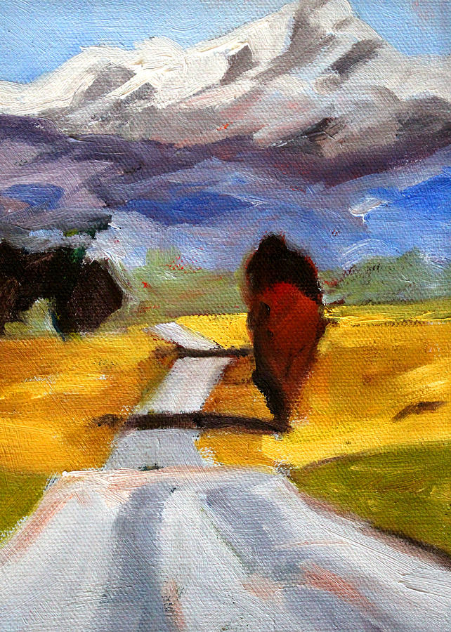 Toward the Mountain Painting by Nancy Merkle
