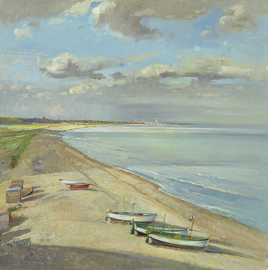 Summer Painting - Towards Southwold  by Timothy Easton