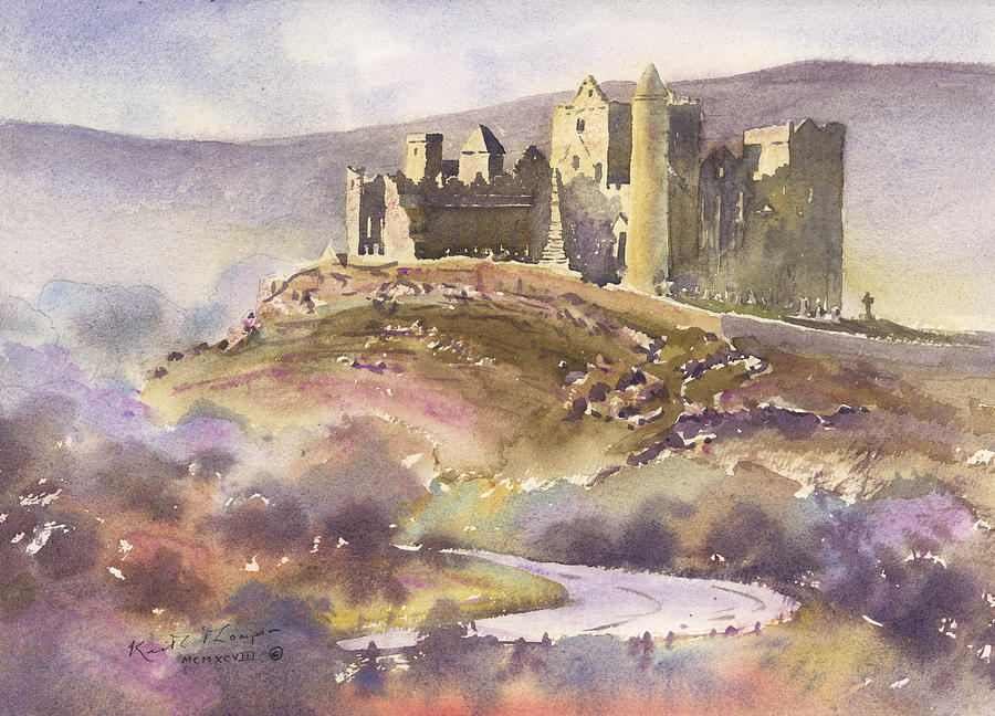 Towards the Rock of Cashel County Tipperary Painting by Keith Thompson