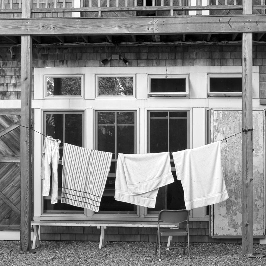 Black And White Photograph - Towels by Frank Winters