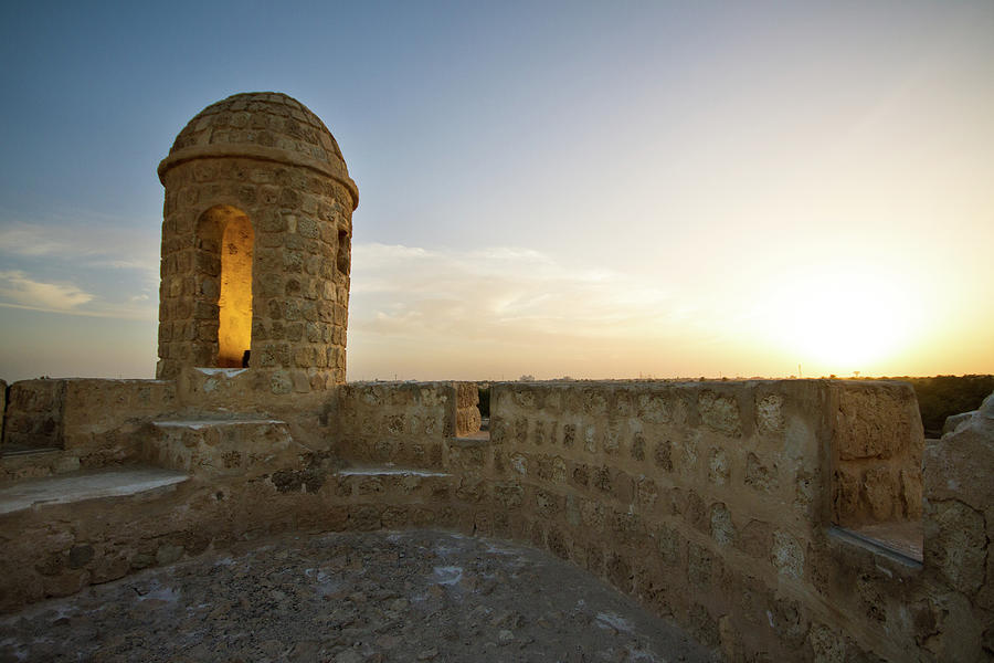 Tower At The Bahrain Fort Ruins Photograph by Universal Stopping Point Photography