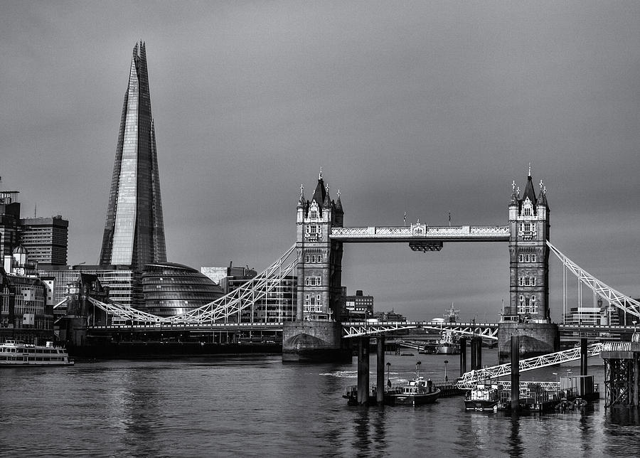 Tower Bridge and The Shard Photograph by Stuart Gennery