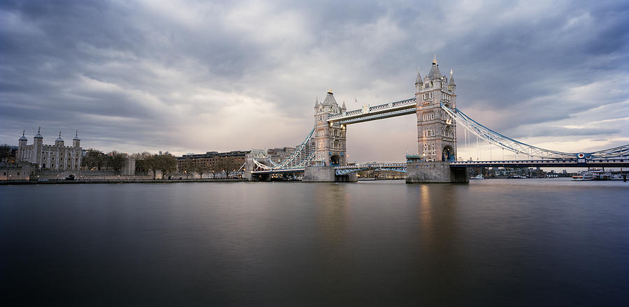 Tower Bridge and Tower of London at dusk Photograph by Gary Yeowell