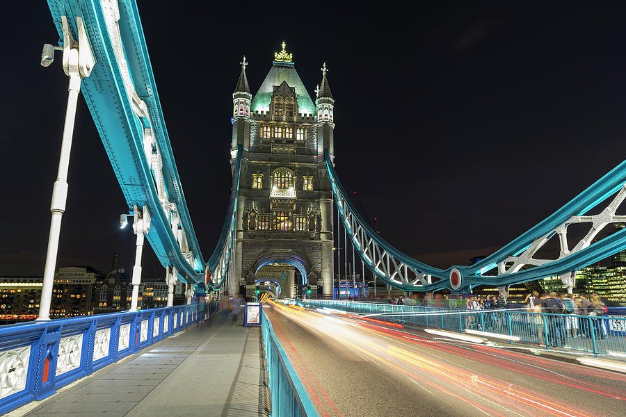 Tower Bridge At Night, London, U.k Photograph by John Harper