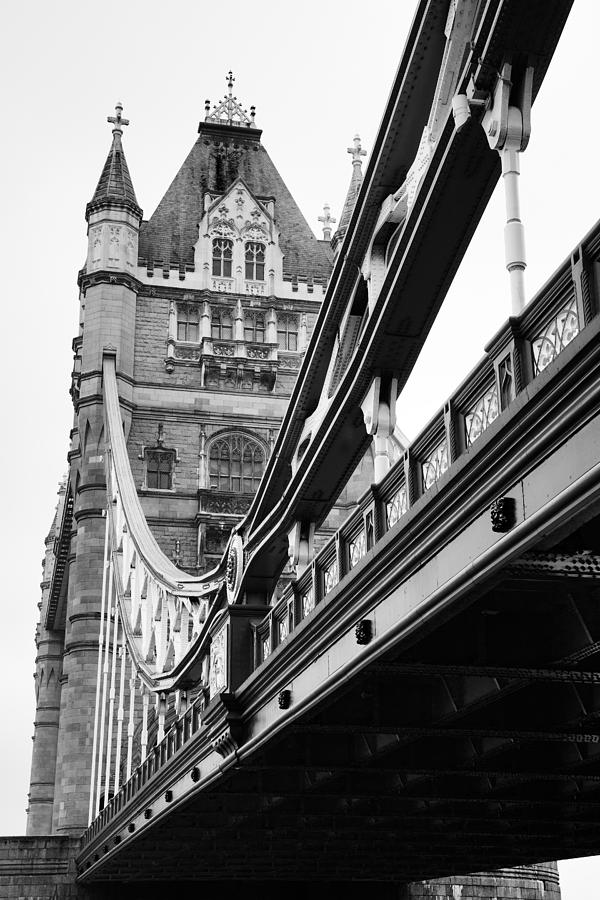 Tower Bridge in Black and White Photograph by Ian Middleton