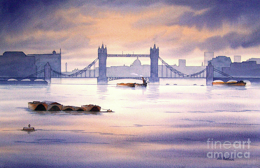 Tower Bridge London Painting by Bill Holkham