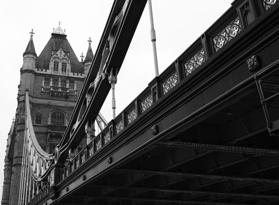 Black And White Pyrography - Tower Bridge by Martin Hristov